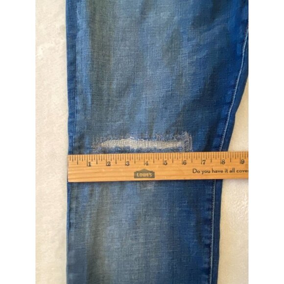 OVADIA Men's Blue Jeans Distressed Slim 002 Cotton Elastane Jeans Size 36X37 - Picture 13 of 16